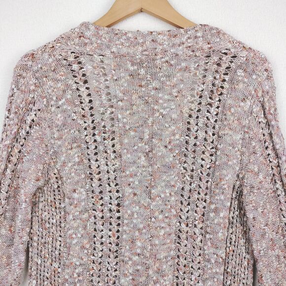 Rag & Bone Cardigan Sweater Women Size Medium Beige Button Up Chunky Loose Knit - Picture 10 of 16